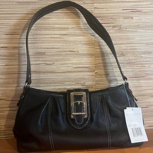 Etienne Aigner Black Leather Shoulder Bag
